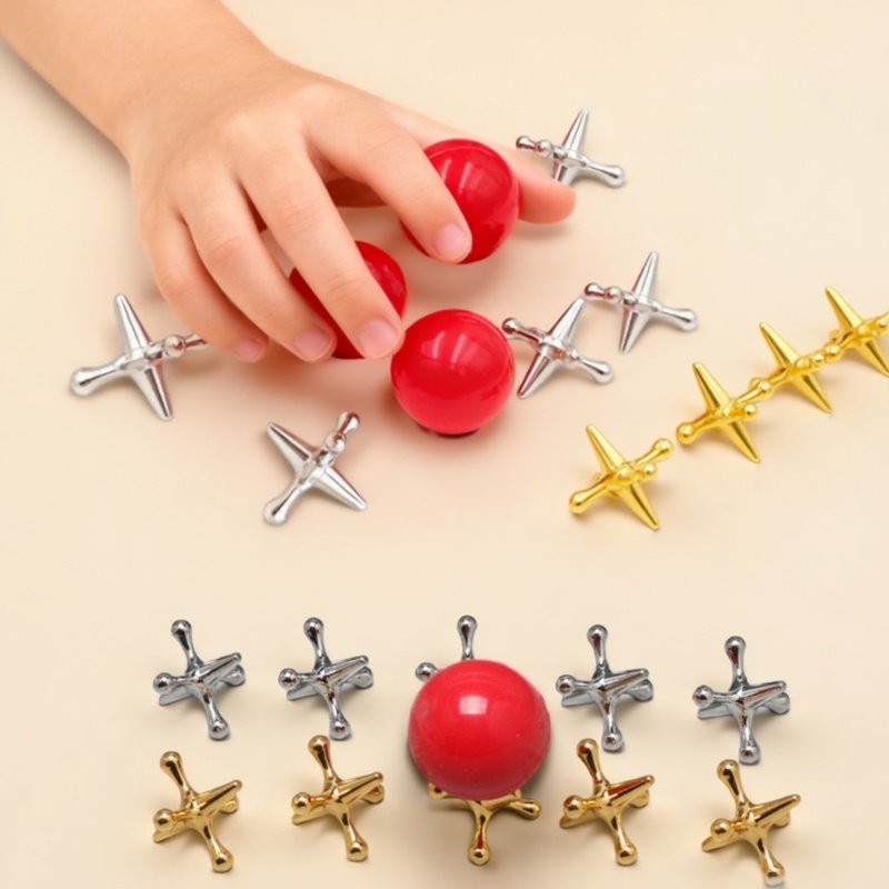 Party Games Jack - Set Permainan Mini Metal Classic Jack