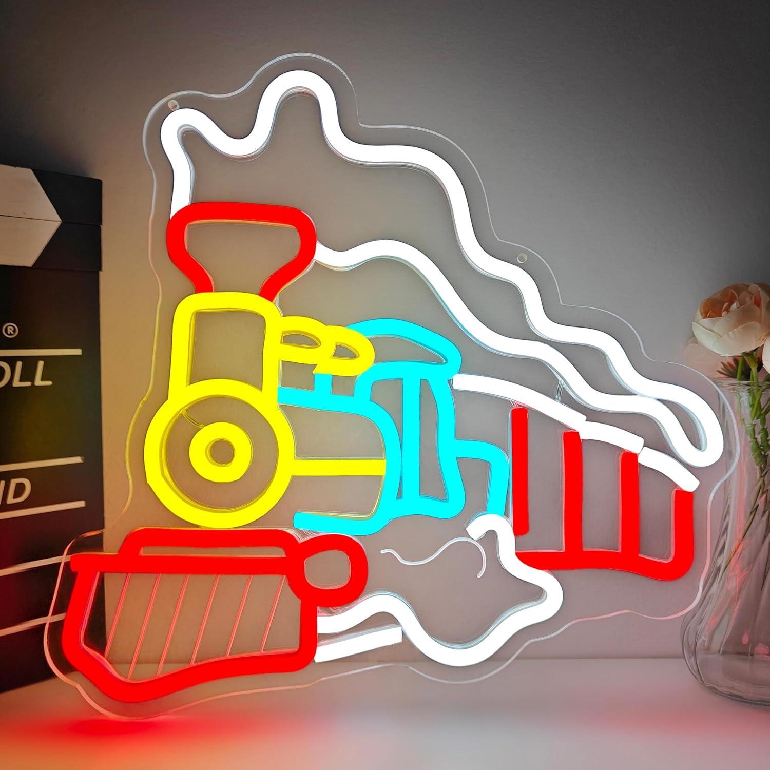 Party Games In Steam - Lampu Neon Kereta Uap USB LED