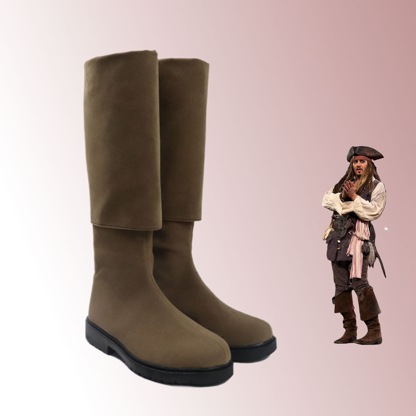 Party Games Jack - Sepatu Cosplay Jack Sparrow Sepatu Bot