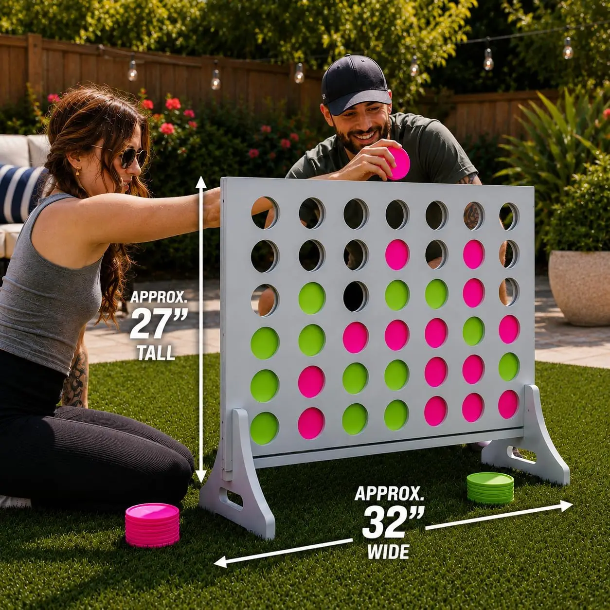 Permainan Giant 4 in a Row unt - Party Games Easter For Family ulasan dan harga
