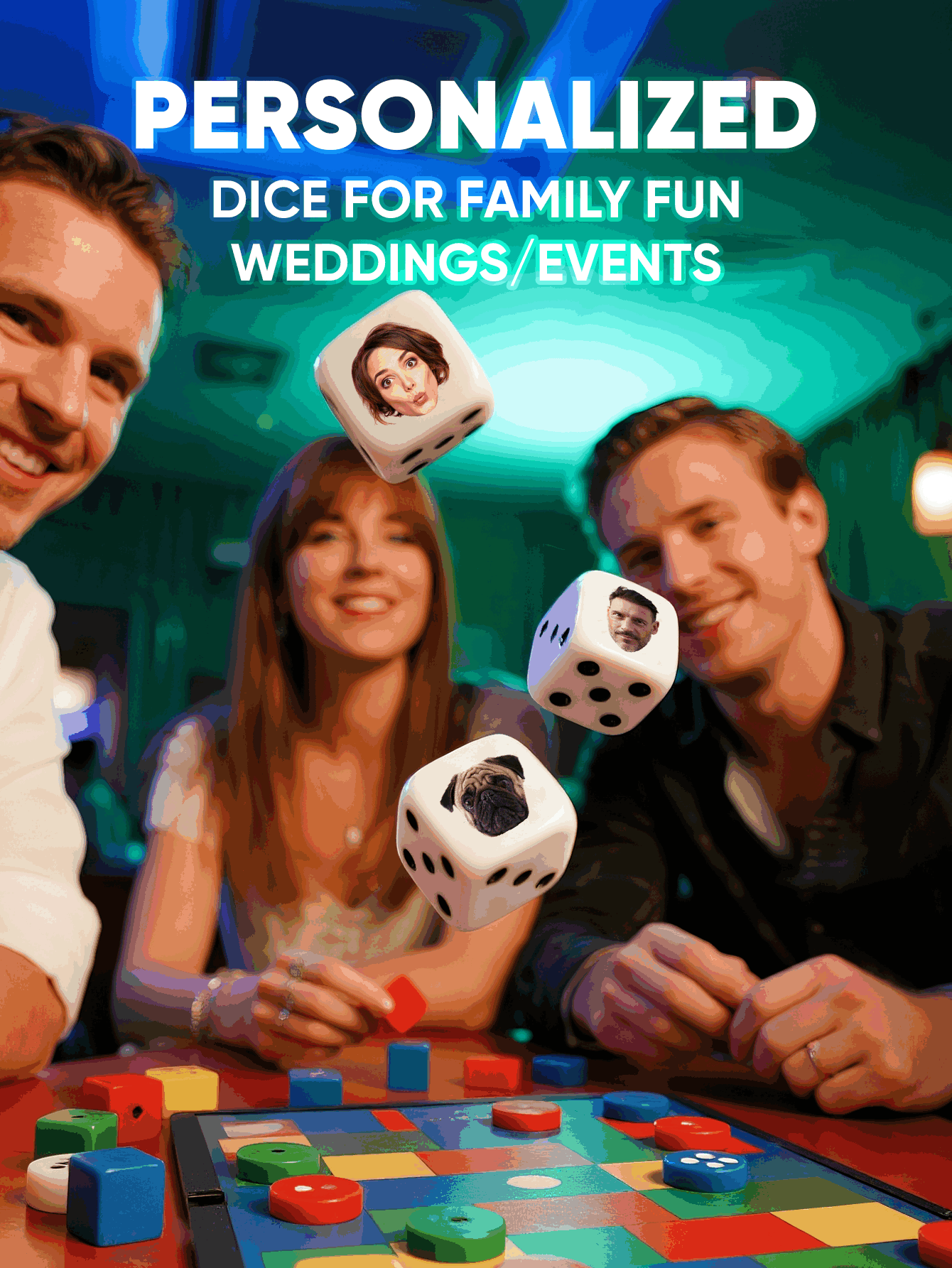 Dadu Wajah Kustom Dadu Wajah y - Party Games Groups ulasan dan harga
