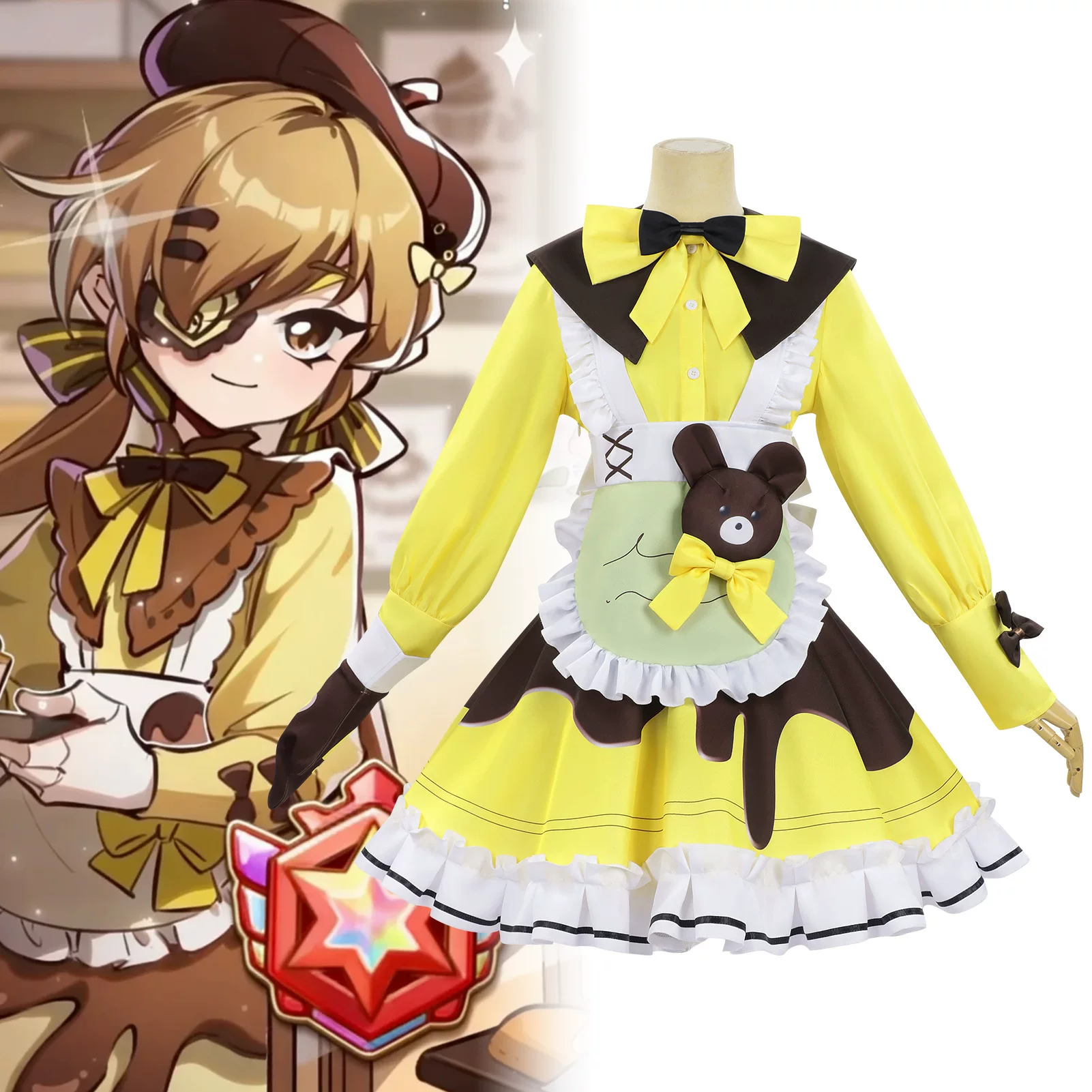 Kostum Cosplay Eggy Party Scar - Party Games Night ulasan dan harga