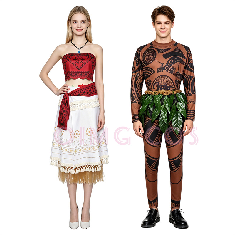 Moana Maui ‌ i Kostum Cosplay  - Party Games Groups ulasan dan harga