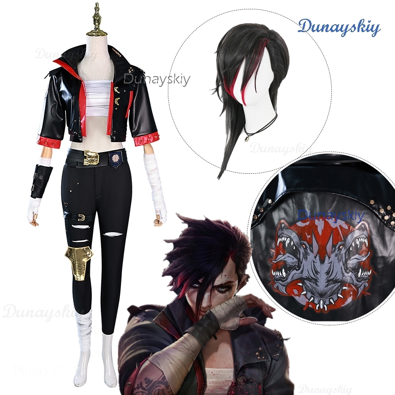Vi Violet Cosplay Anime Arcane - Party Games Jack ulasan dan harga