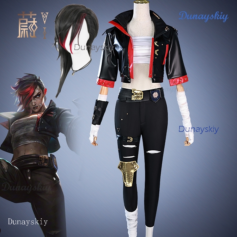 Vi Violet Cosplay Anime Arcane - Party Games Jack ulasan dan harga