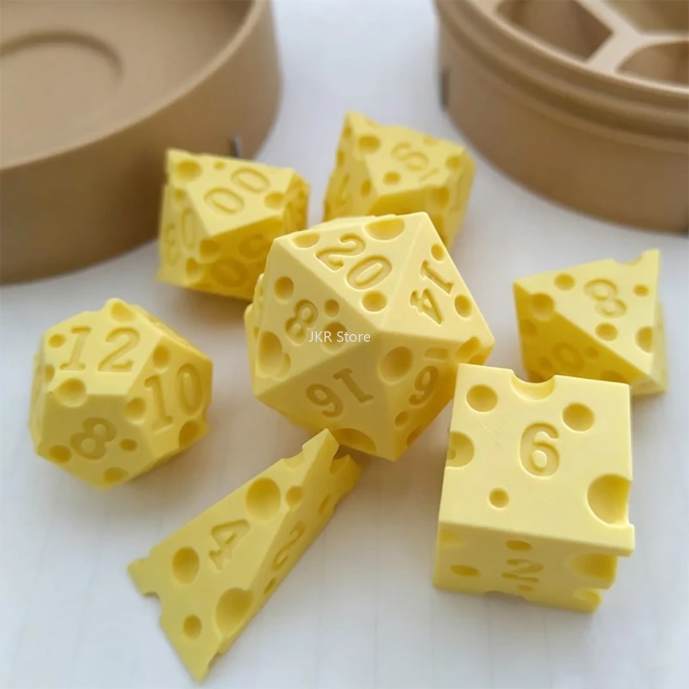 Set Dadu Keju Cetak 3D dengan  - Party Games Easter For Family ulasan dan harga