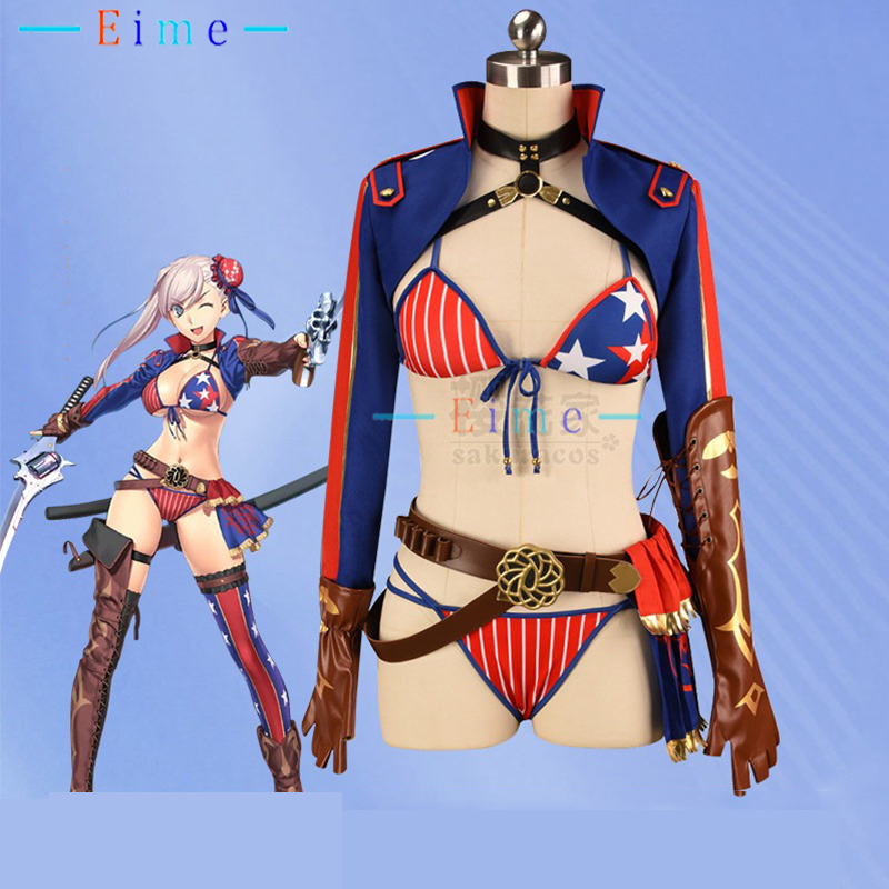 Kostum Cosplay FGO Saber Miyam - Party Games Summer ulasan dan harga