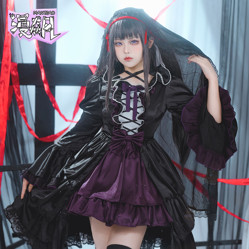 Kostum Cosplay Akemi Homura Pa - Party Games Groups ulasan dan harga