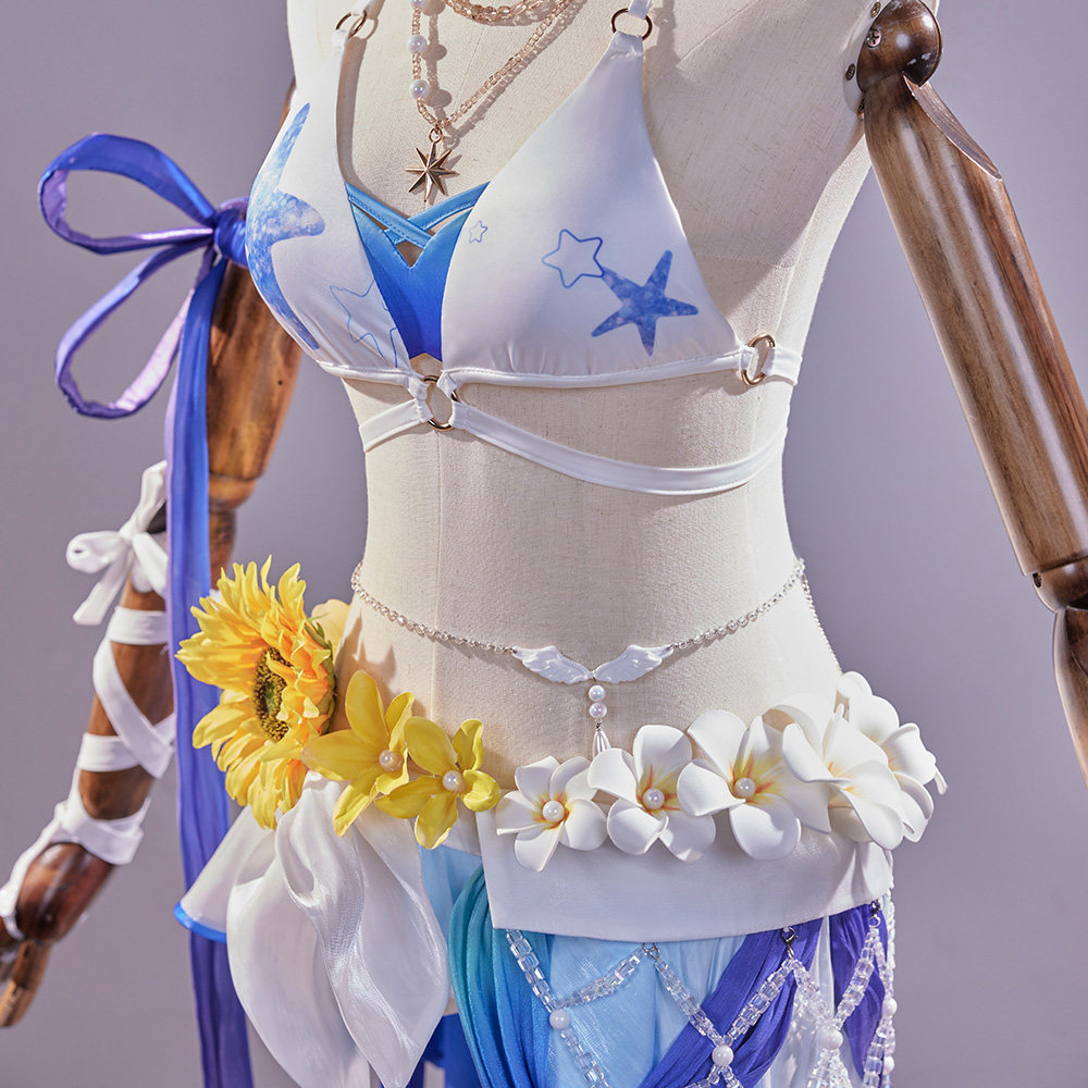 Kostum Cosplay Honkai Star Rai - Party Games Summer ulasan dan harga
