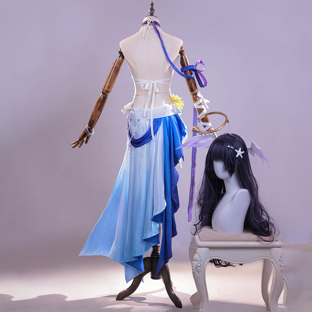 Kostum Cosplay Honkai Star Rai - Party Games Summer ulasan dan harga